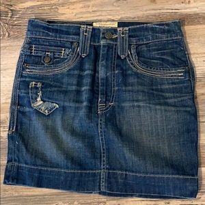 Taverniti Candace Denim Miniskirt
